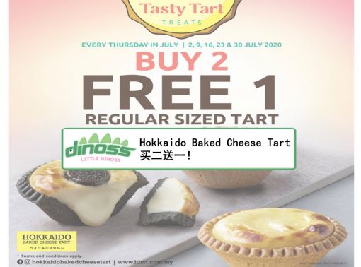 Hokkaido Baked Cheese Tart 买二送一！